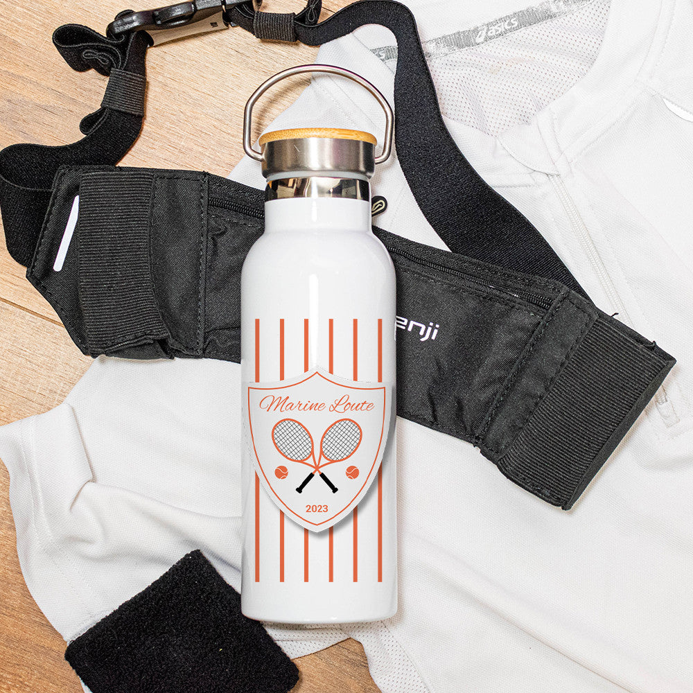 Gourde Isotherme Tennis à Personnaliser - Gourde Personnalisée