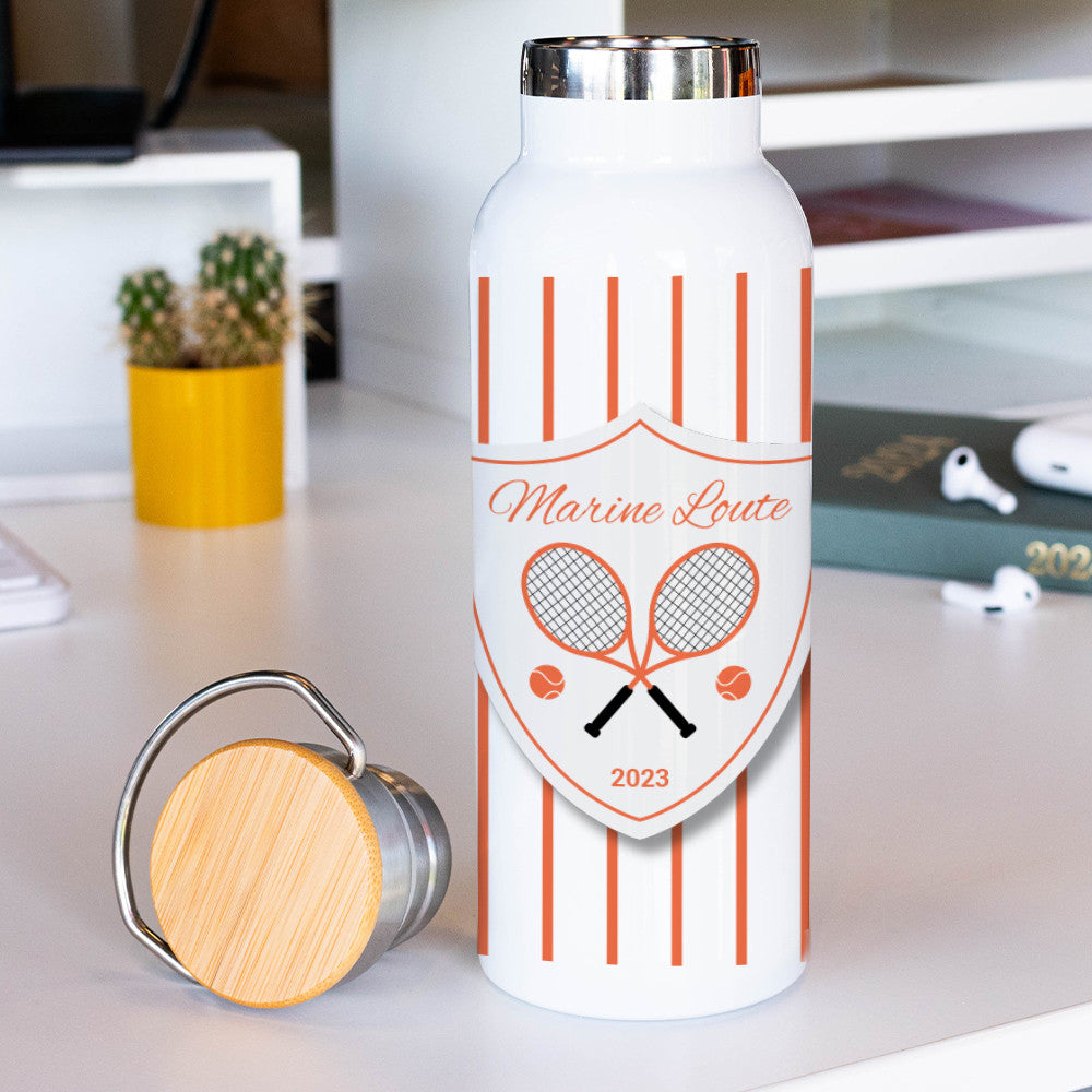 Gourde Isotherme Tennis à Personnaliser - Gourde Personnalisée