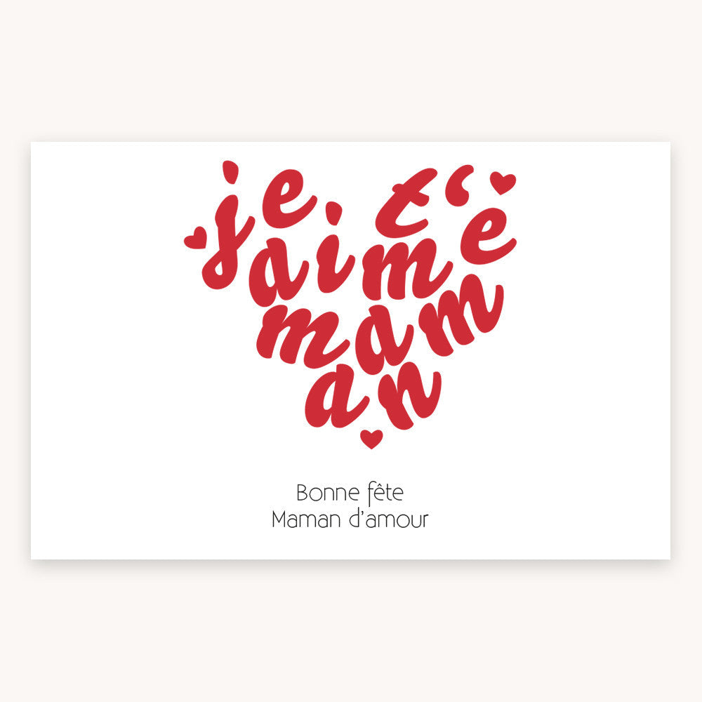Gourde Isotherme Je t'aime Maman à Personnaliser - Gourde Personnalisée