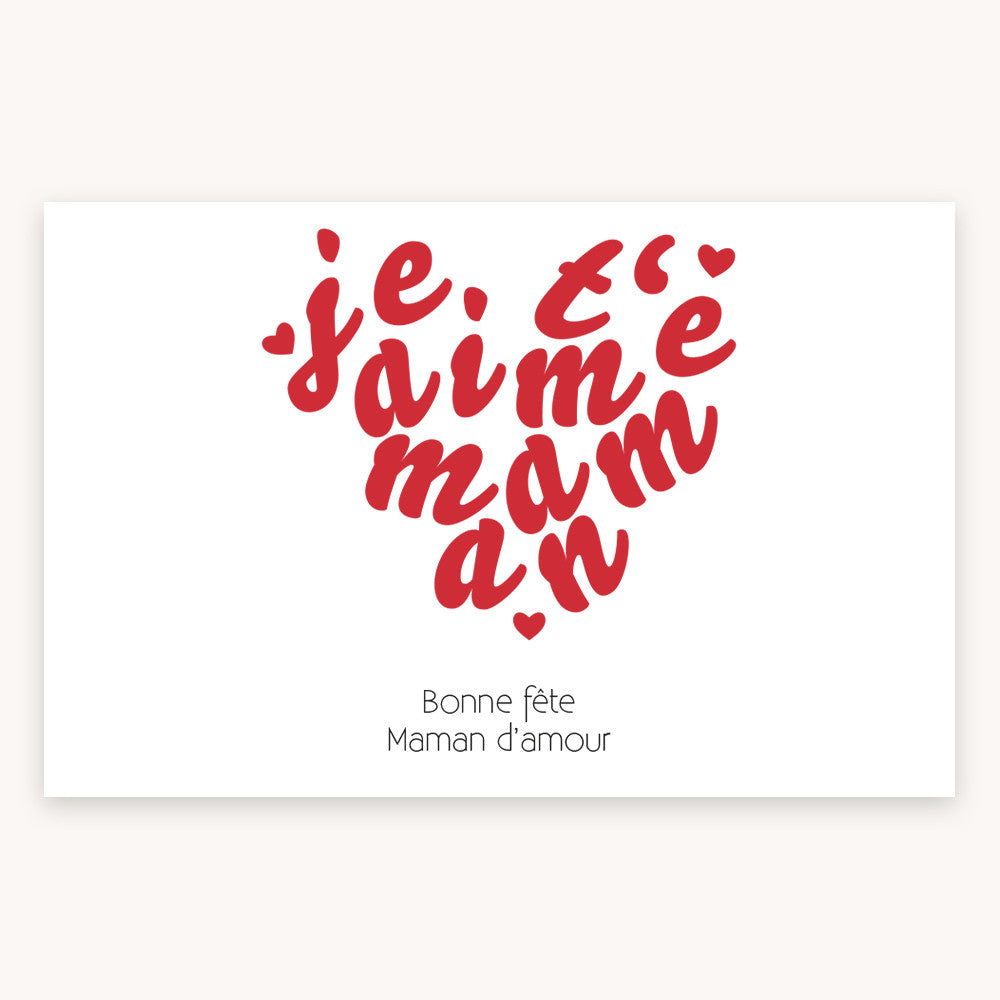 Gourde Isotherme Je t'aime Maman à Personnaliser - Gourde Personnalisée