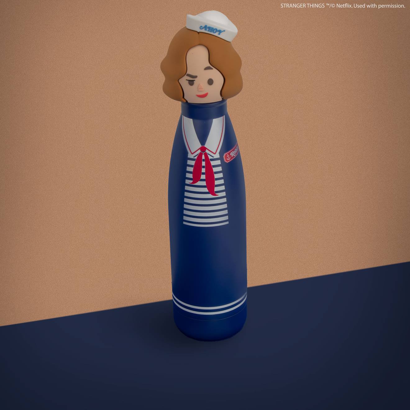 Gourde Sculptée Isotherme Robin Scoops Ahoy - Stranger Things Bleu