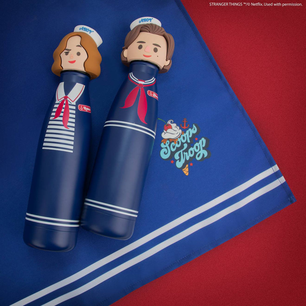 Gourde Sculptée Isotherme Robin Scoops Ahoy - Stranger Things Bleu