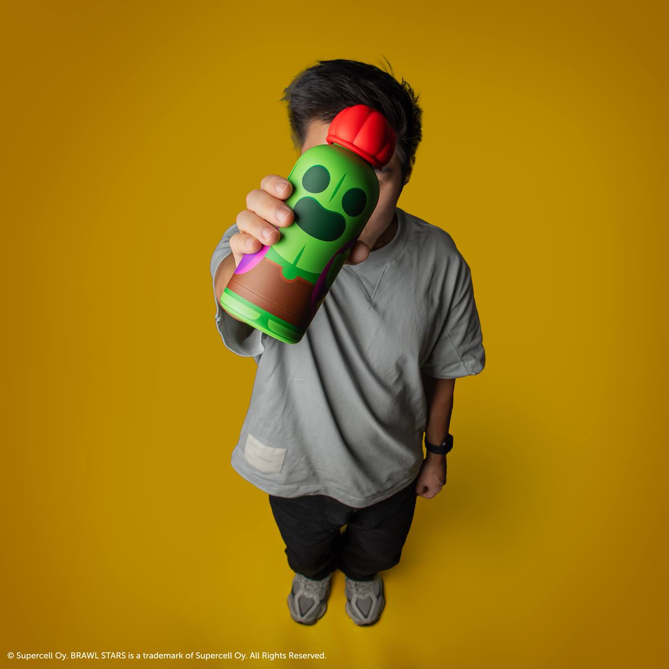 Gourde Sculptée Isotherme Spike - Brawl Stars Vert