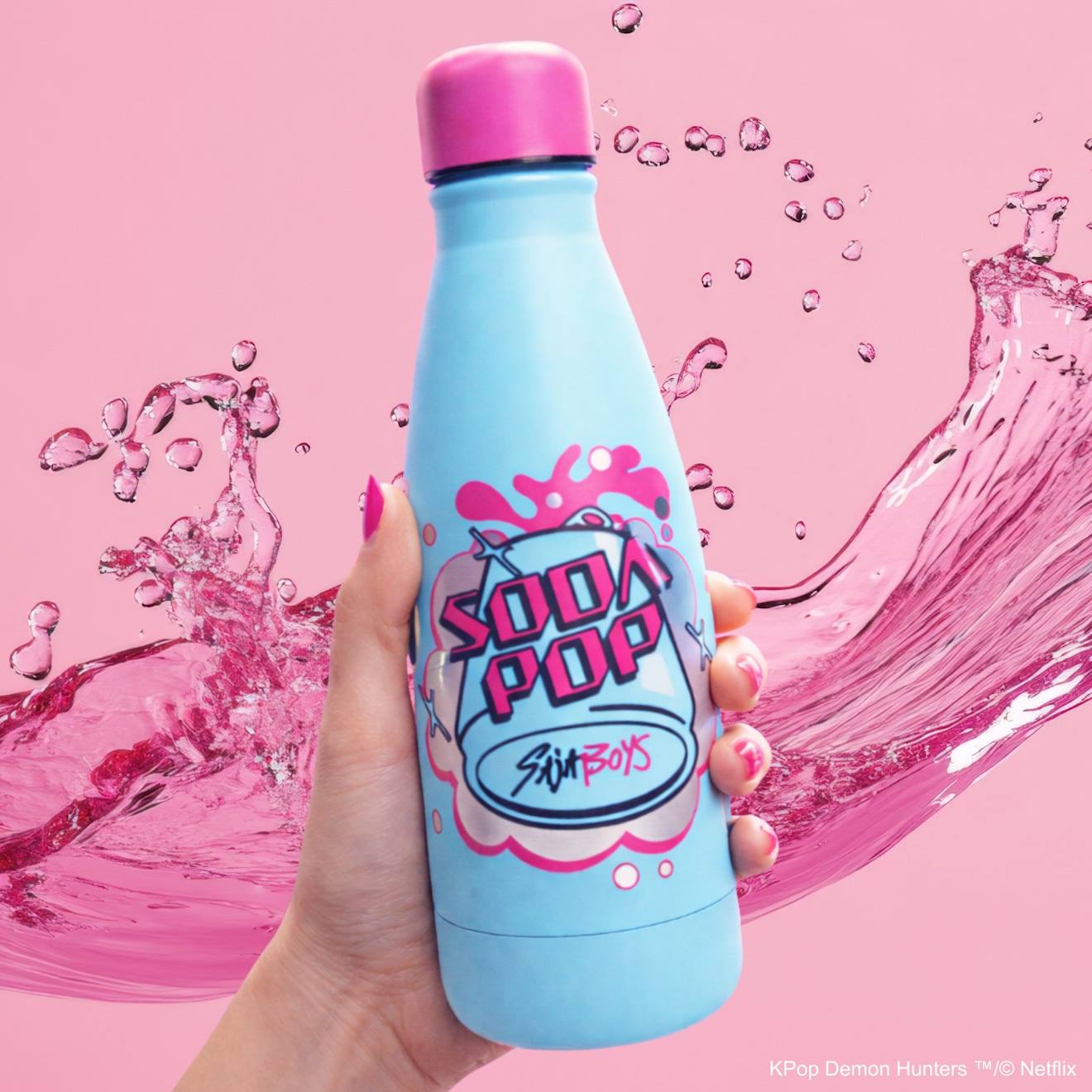 Gourde Soda Pop - KPop Demon Hunters Bleu