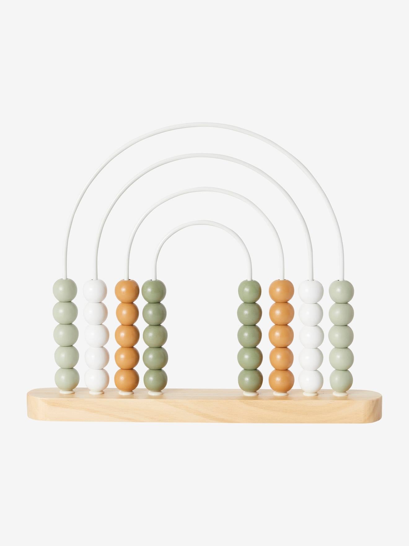 Grand boulier arc-en-ciel en bois FSC multicolore