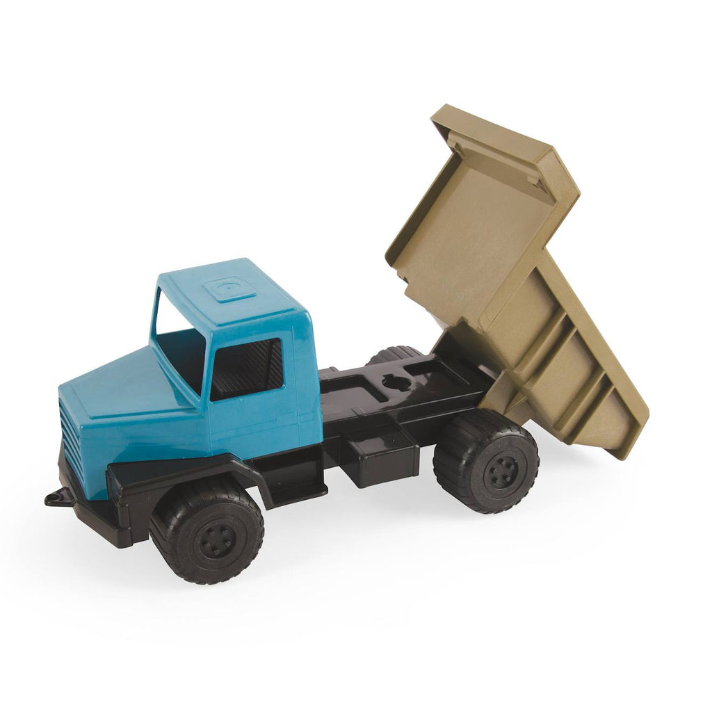 Grand camion benne vert