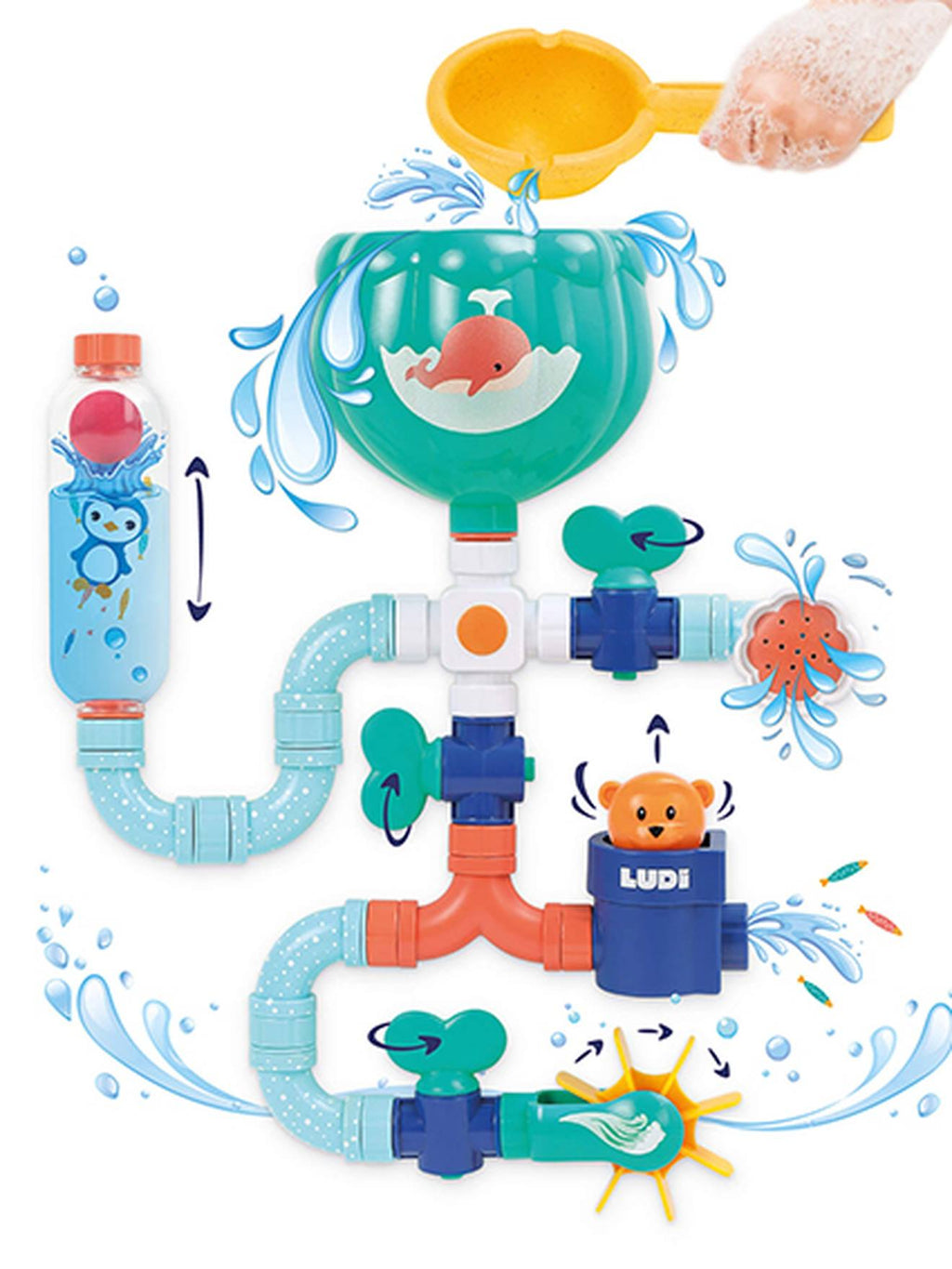 Grand circuit d'eau - bleu
