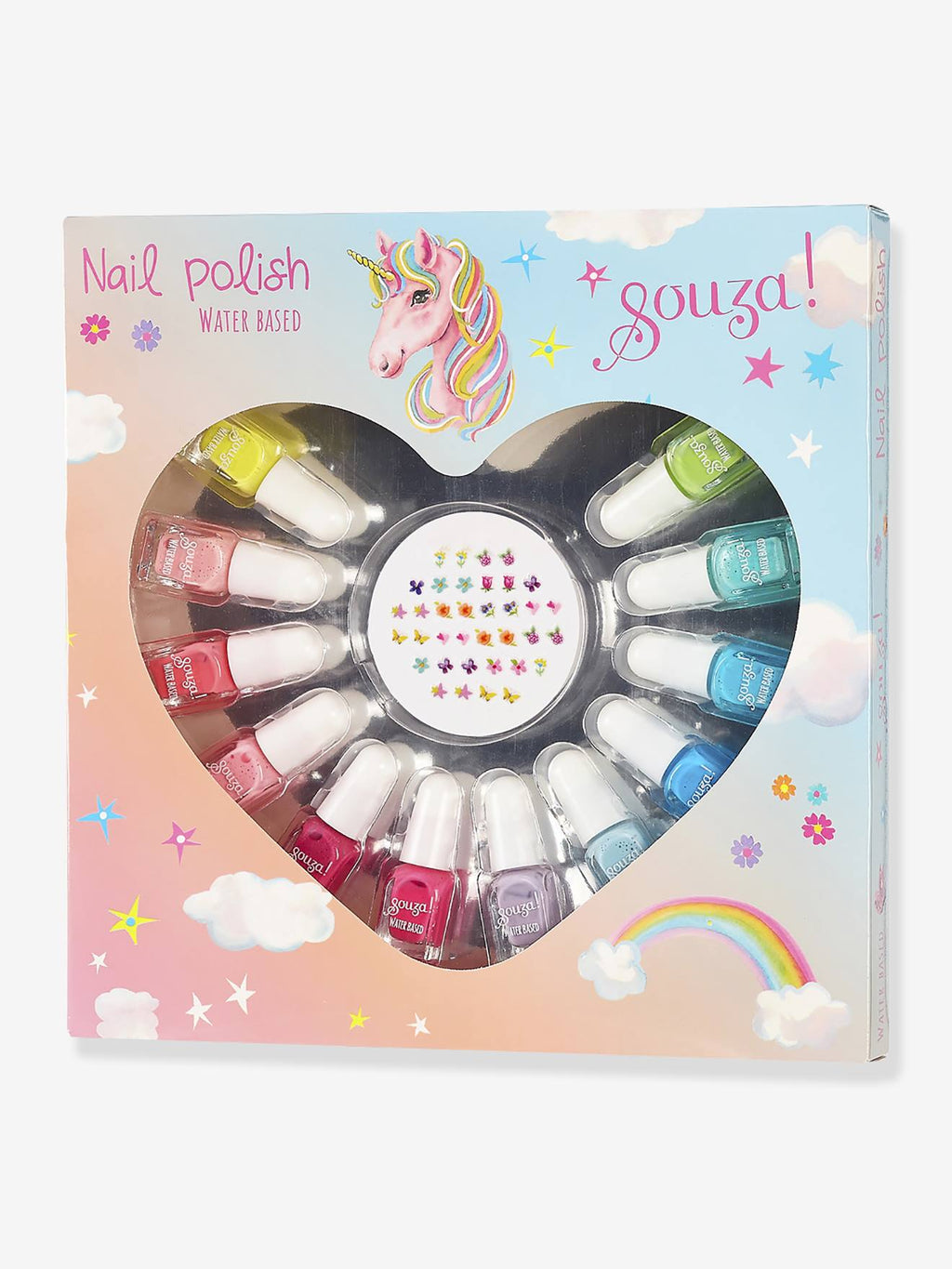 Grand coffret de vernis + autocollants multicolore