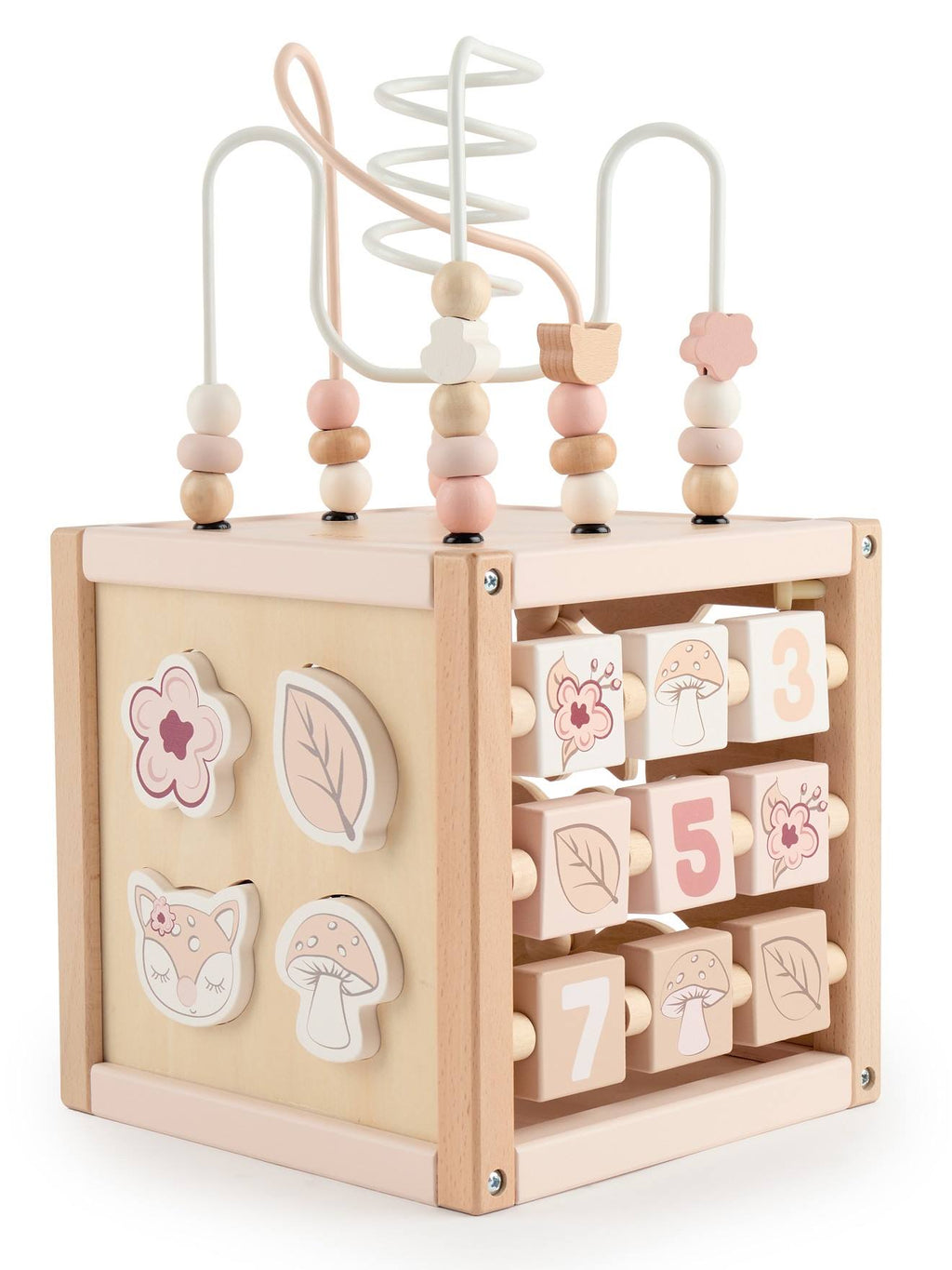 Grand cube d'activités bois FSC - biche ella chevruil ella