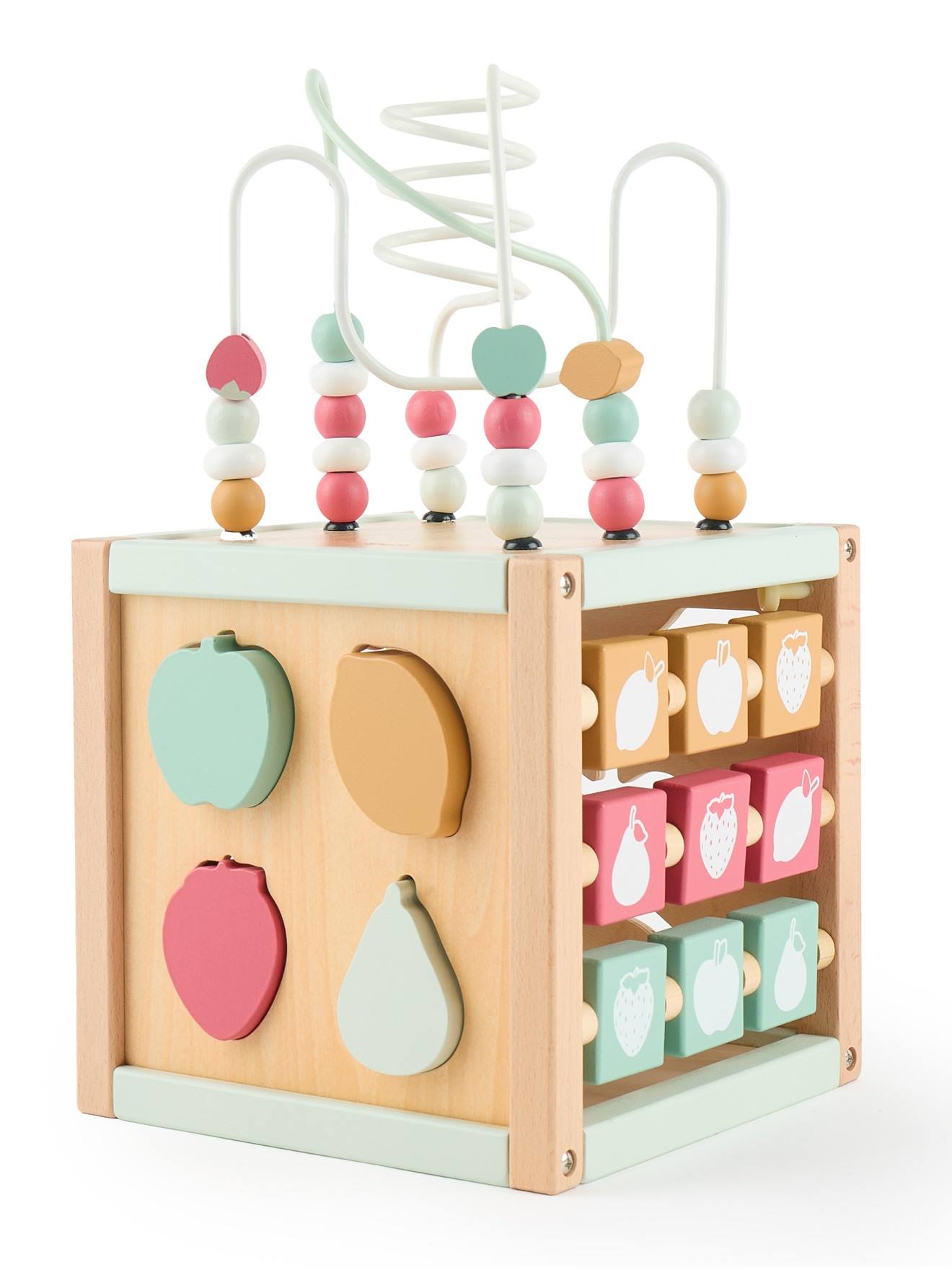 Grand cube d'activités bois FSC - biche ella berry