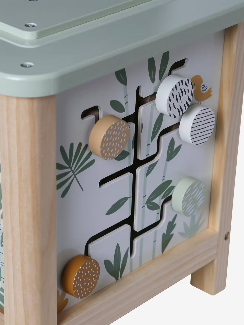 Grand cube d’activités en bois - Vertbaudet