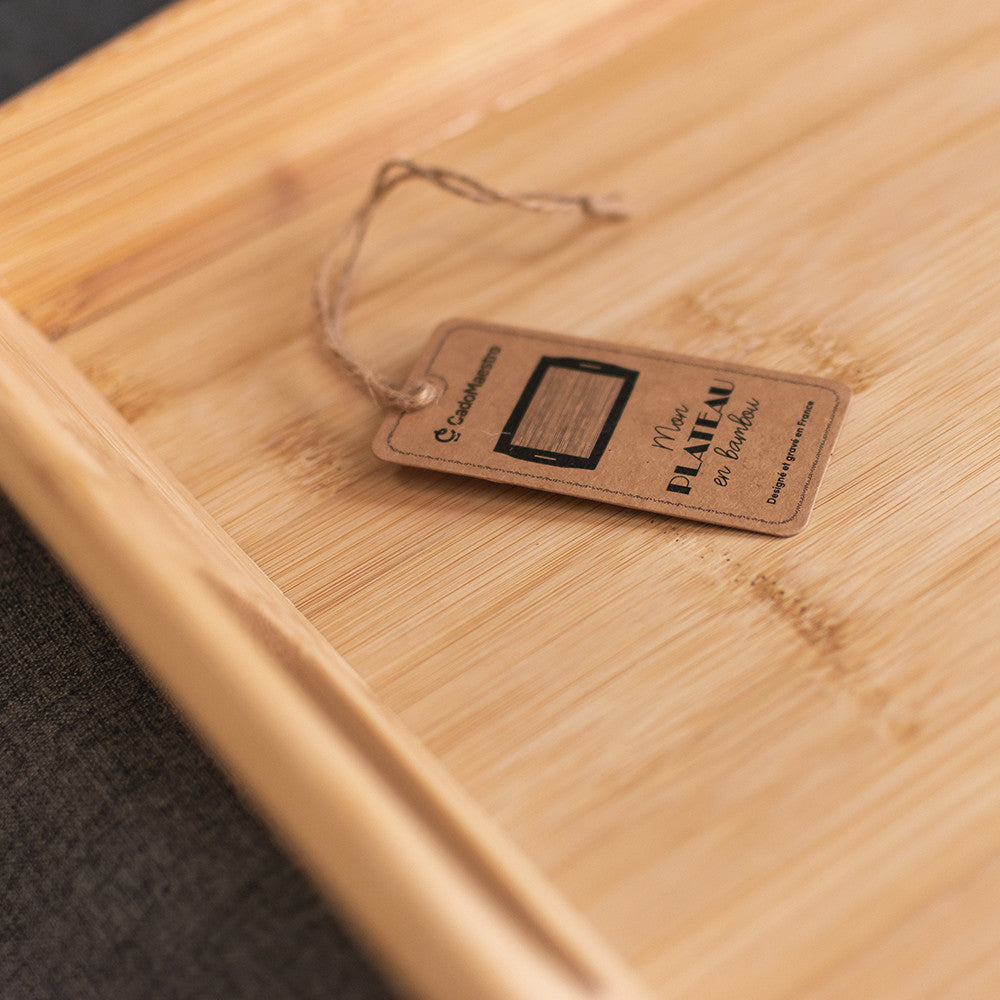 Grand Plateau Empilable "Le Petit-Déjeuner de" à Personnaliser - Plateau Personnalisé