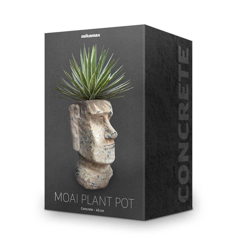 Grand Pot de Fleurs Moaï - Cache Pot Original