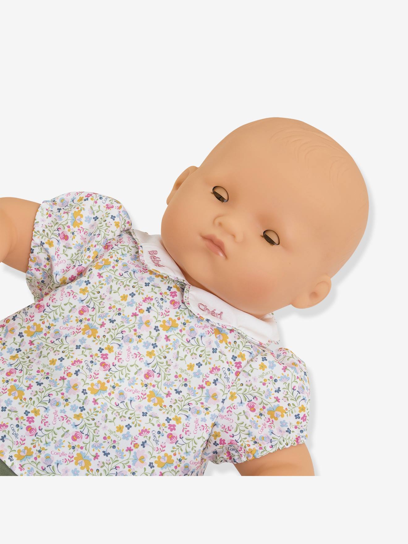 Grand poupon bébé chéri multicolore