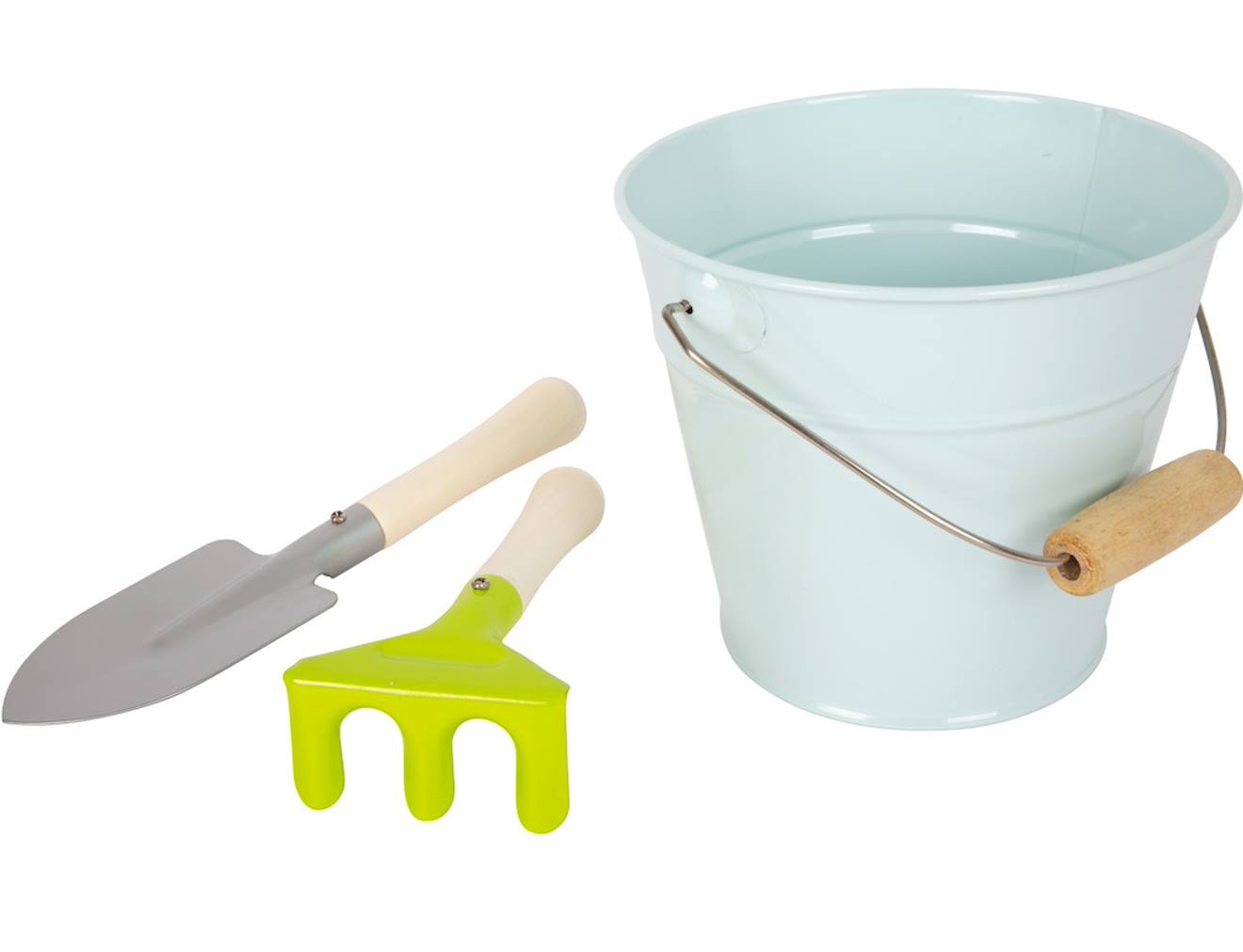 Grand set d'outils de jardin beige