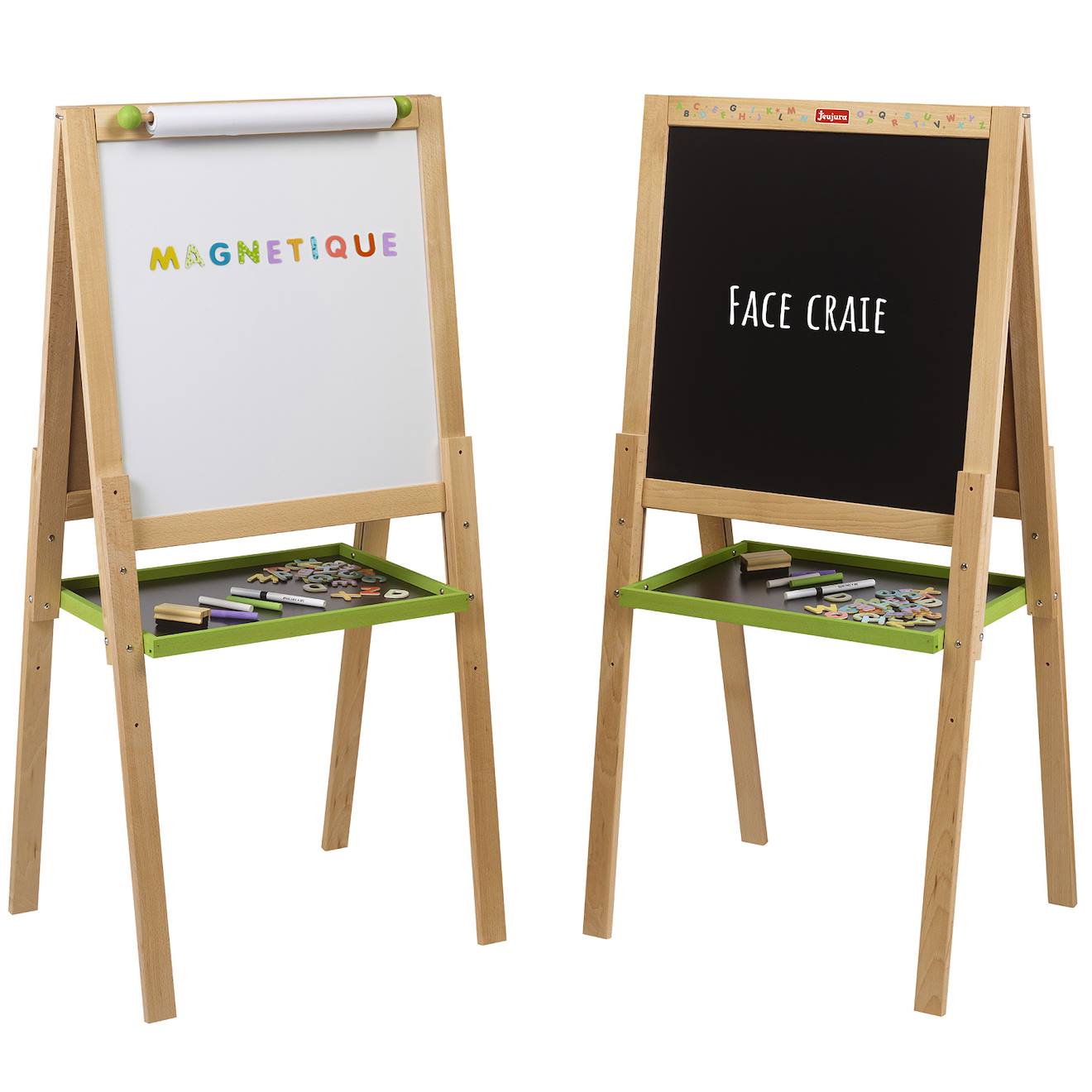 Grand tableau à dessin multifonctions en bois beige