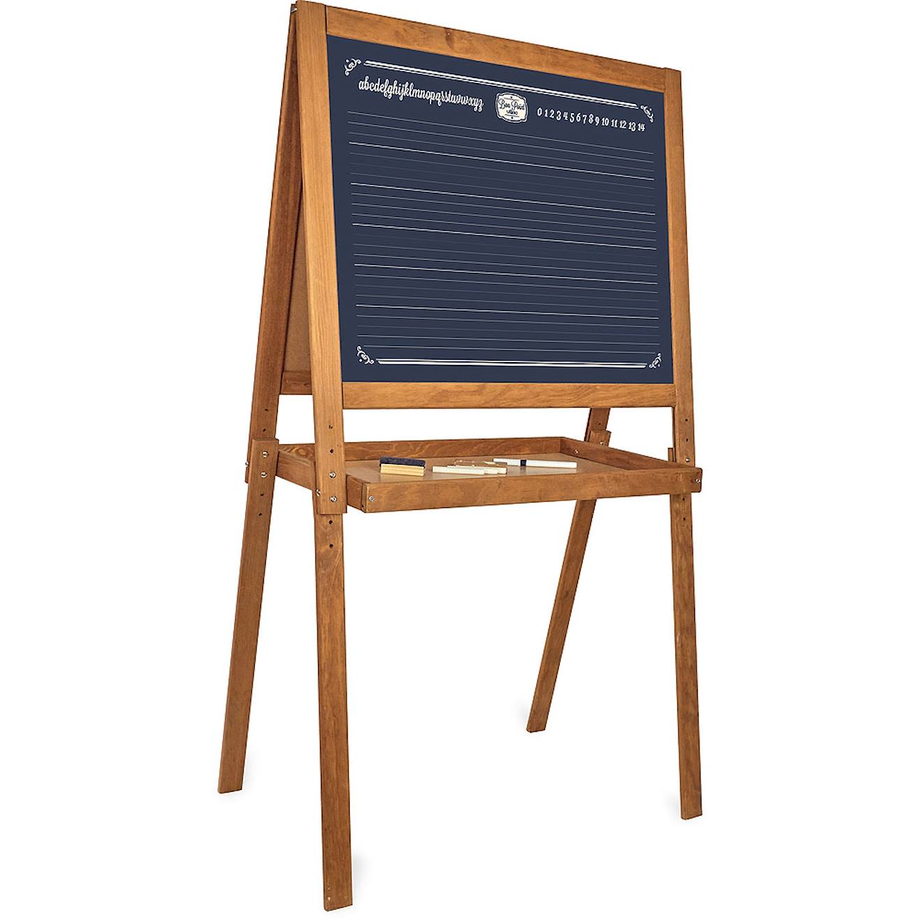 Grand tableau d'écolier vintage marron
