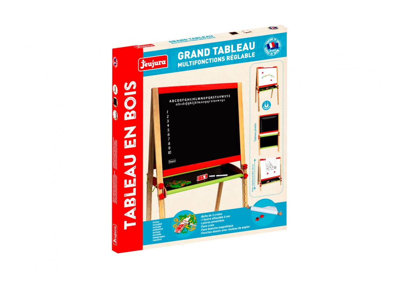 Grand tableau multifonctions réglable noir