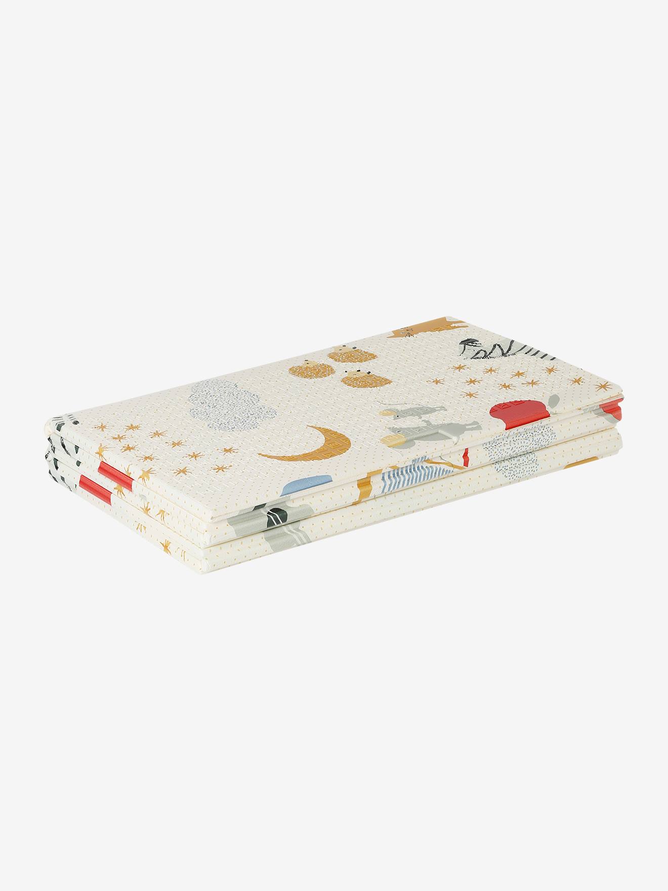 Grand tapis d'activités pliable lunes / nuages