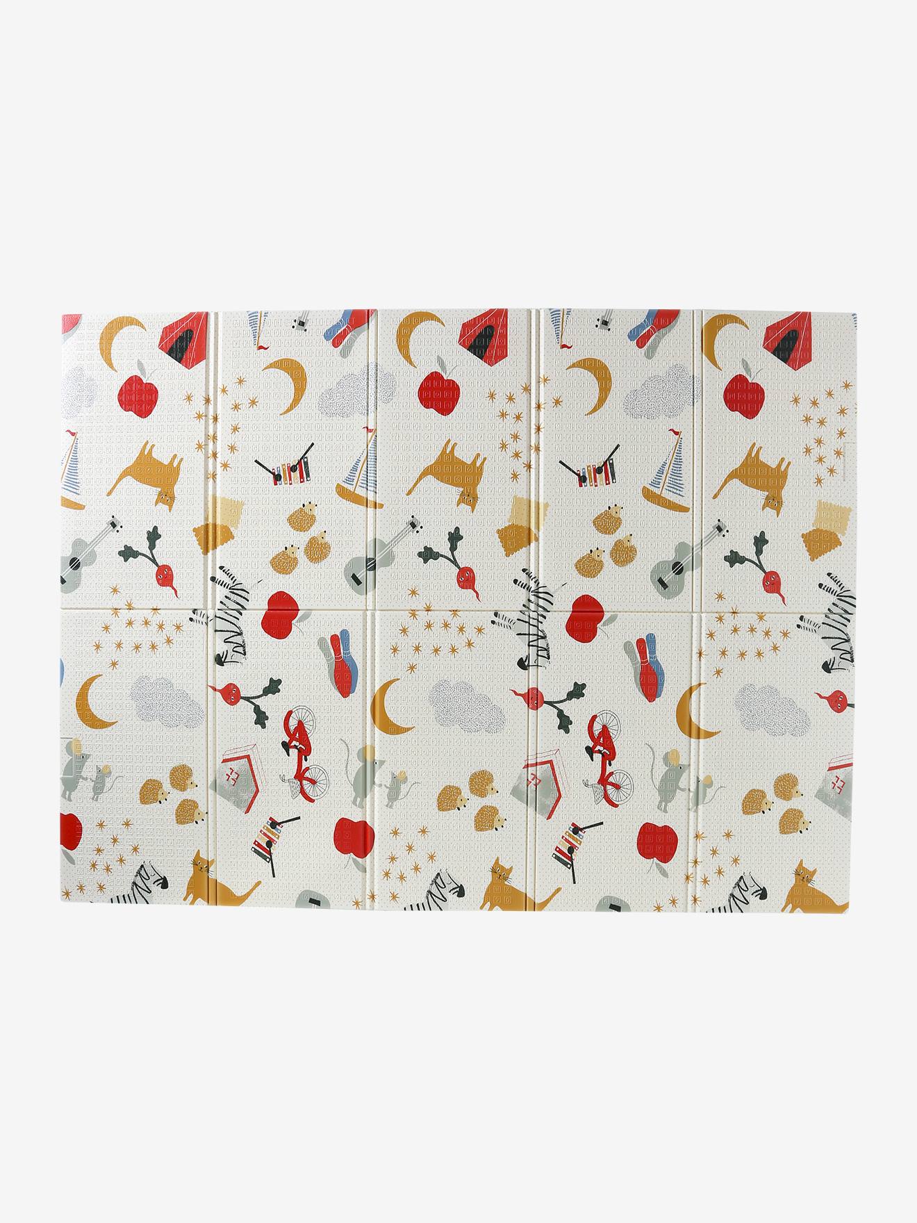 Grand tapis d'activités pliable lunes / nuages