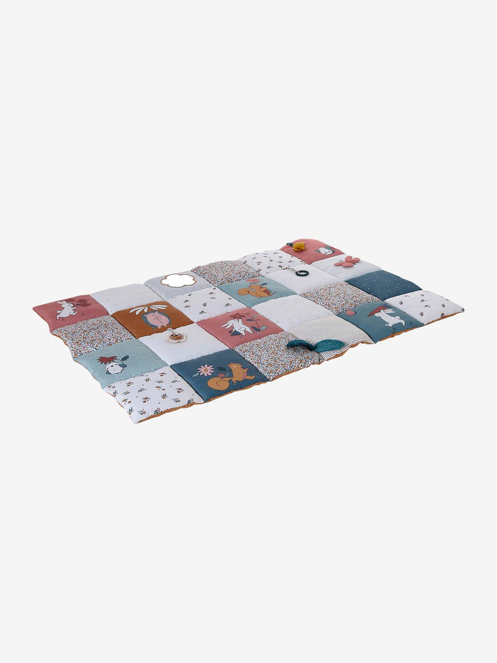 Grand tapis d'éveil rétro flower