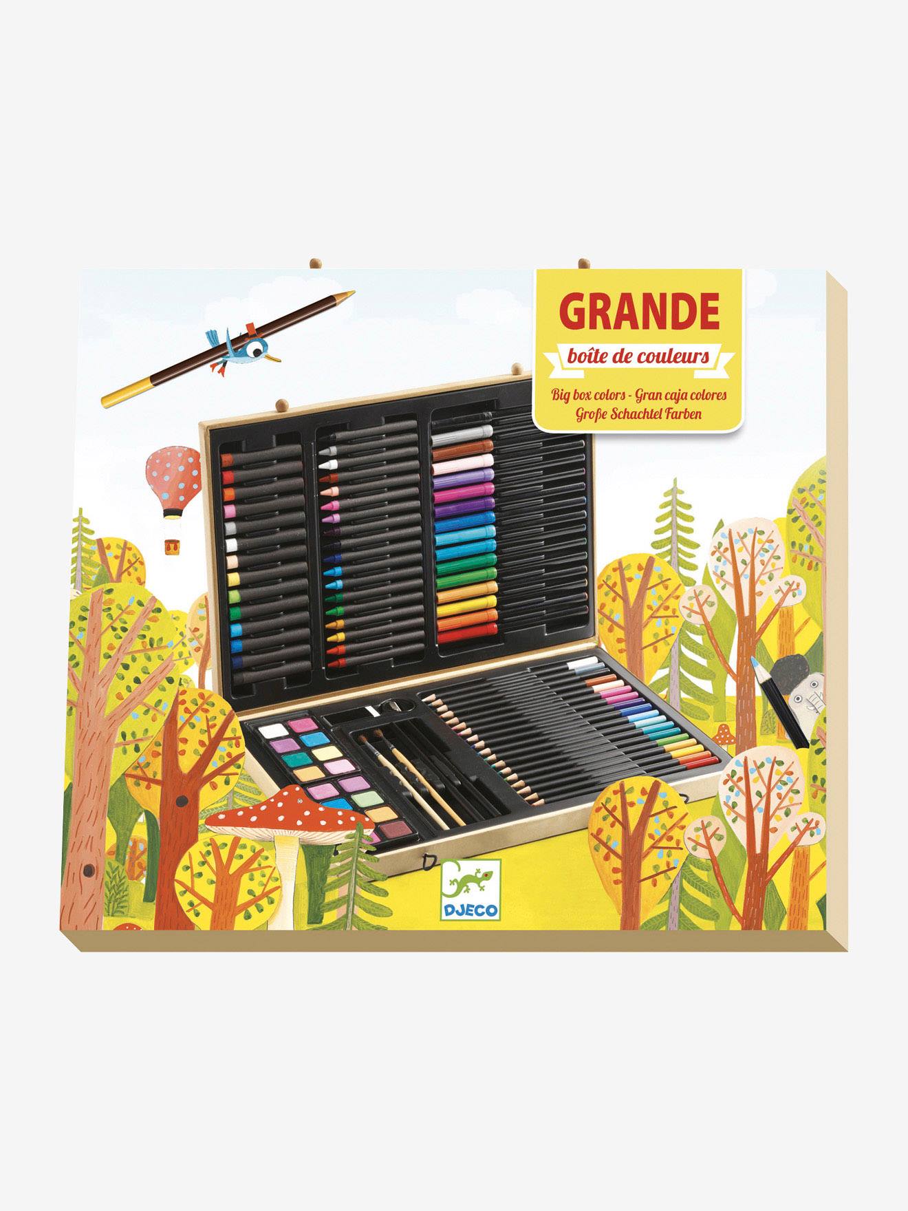 Grande boîte de couleurs multicolore