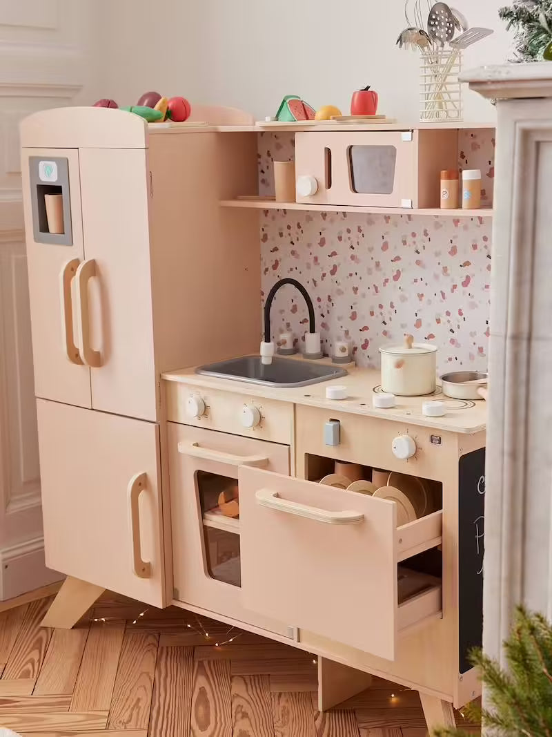 Test : cuisine enfant en bois avec accessoires 18 pièces Test : cuisine enfant en bois avec accessoires 18 pièces