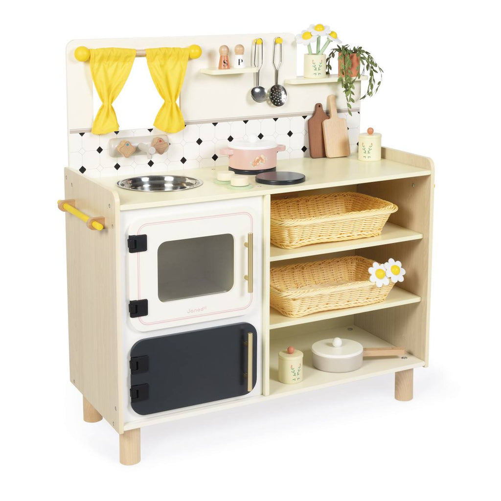 Grande cuisine en bois FSC - mamie soleil multicolore