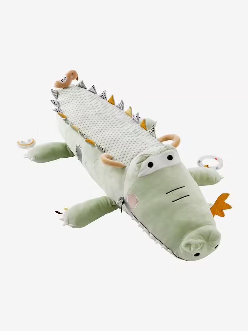Grande peluche d’activités Crocodile à chevaucher - Vertbaudet