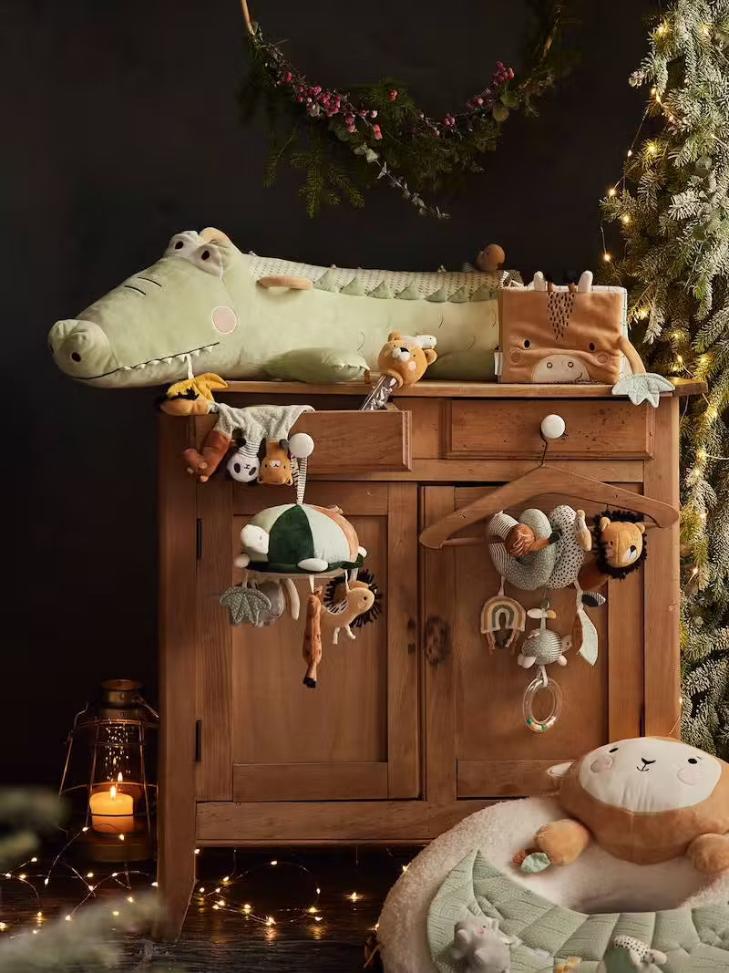 Grande peluche d’activités Crocodile à chevaucher - Vertbaudet