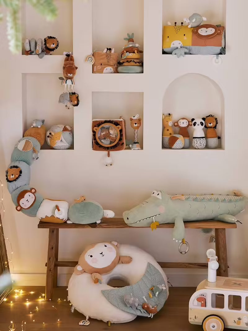 Grande peluche d’activités Crocodile à chevaucher - Vertbaudet