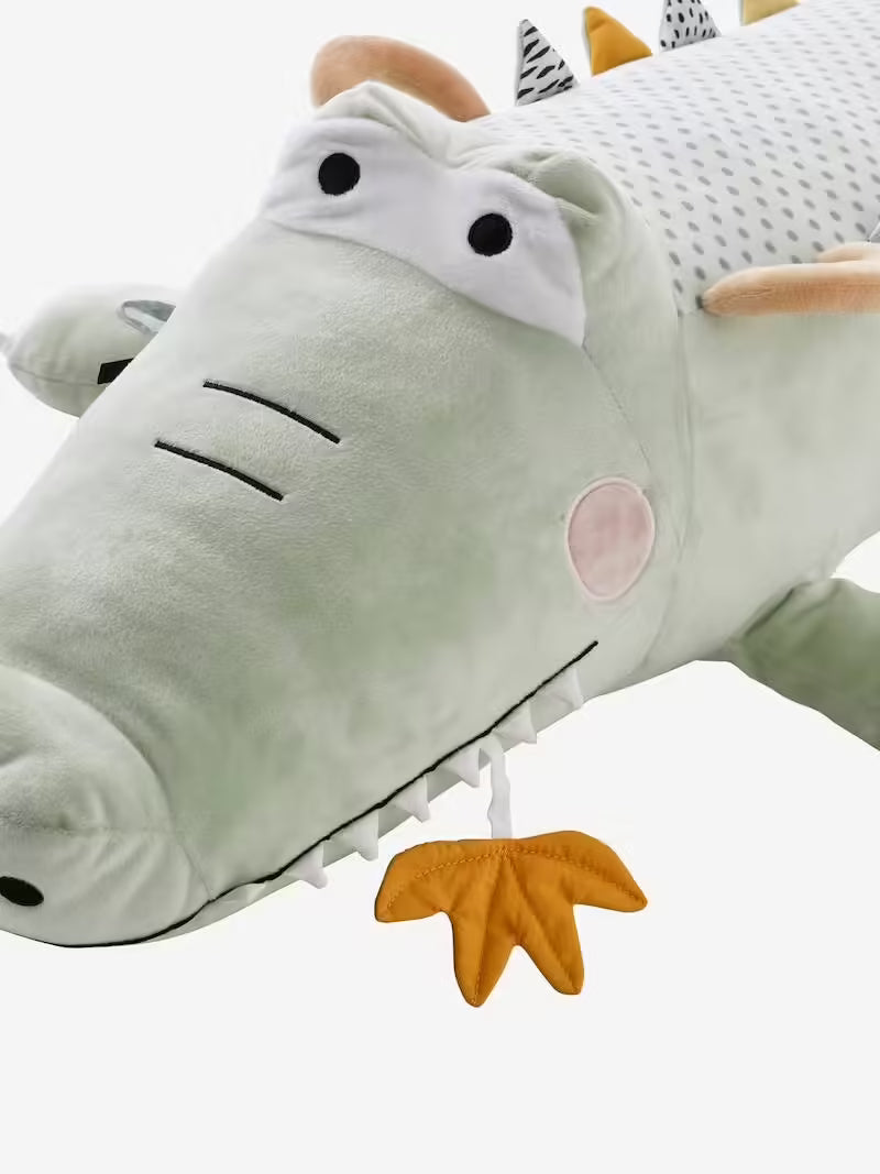 Grande peluche d’activités Crocodile à chevaucher - Vertbaudet