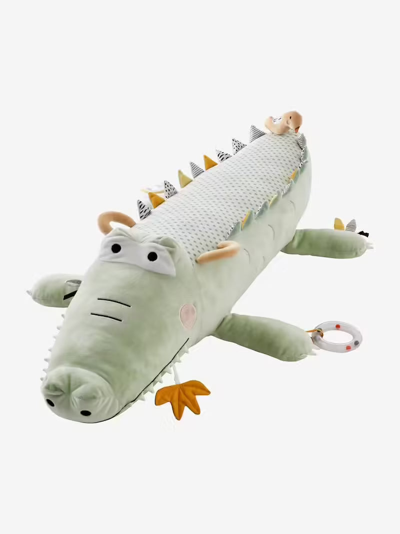 Grande peluche d’activités Crocodile à chevaucher - Vertbaudet