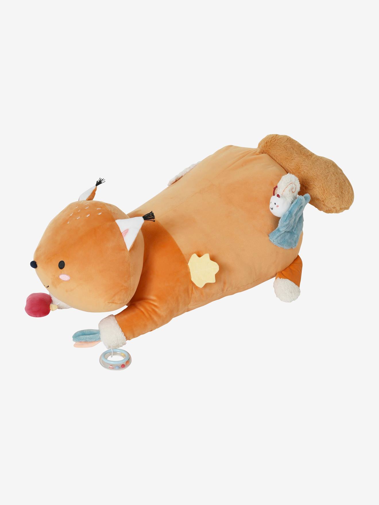 Grande peluche d'activités écureuil les amis de la forêt orangé