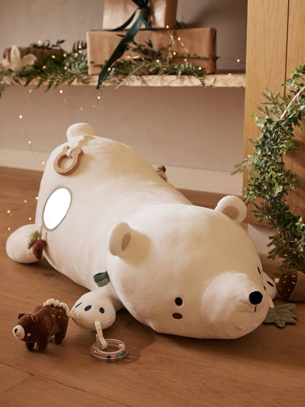 Grande peluche d'activités green forest multicolore