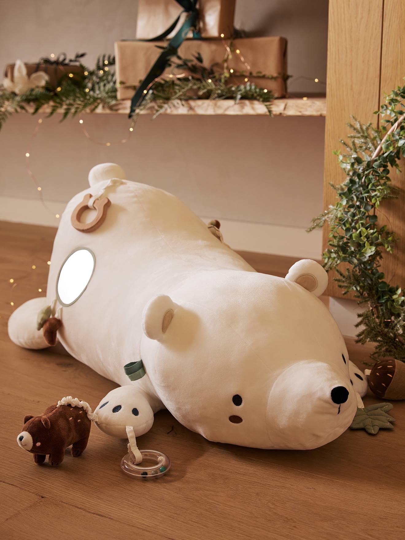 Grande peluche d'activités green forest multicolore