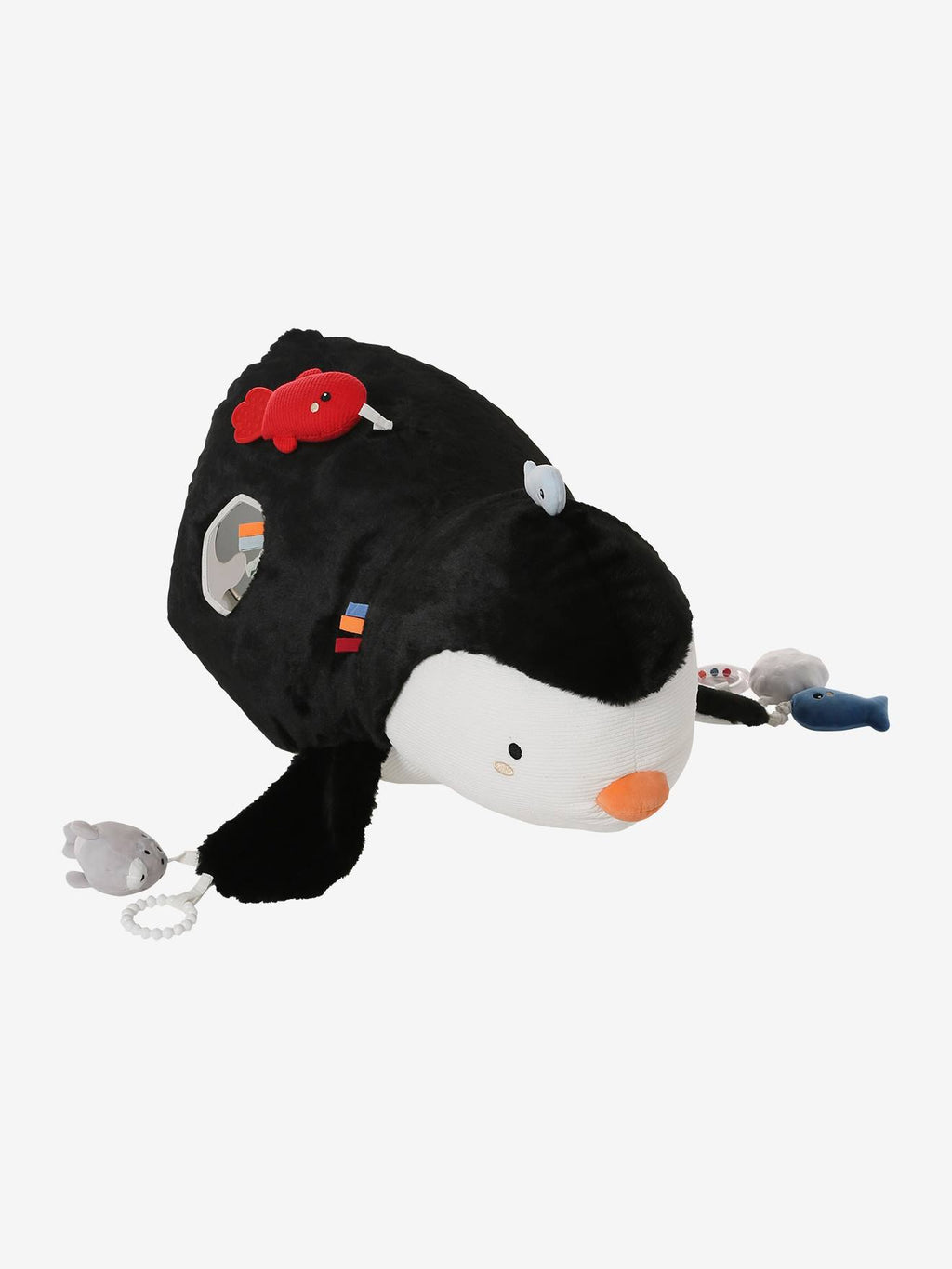 Grande peluche d'activités pingouin banquise blanc
