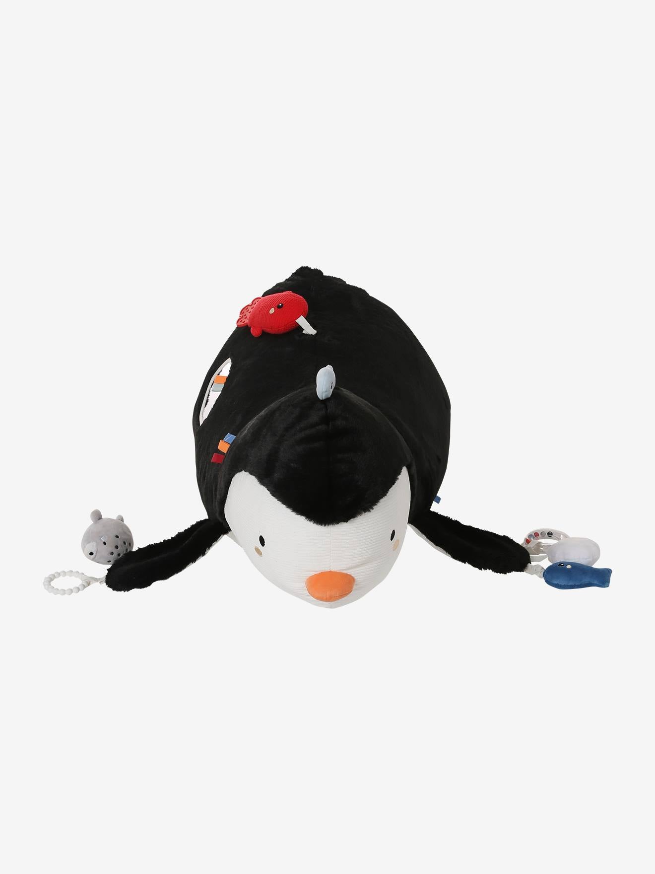Grande peluche d'activités pingouin banquise blanc