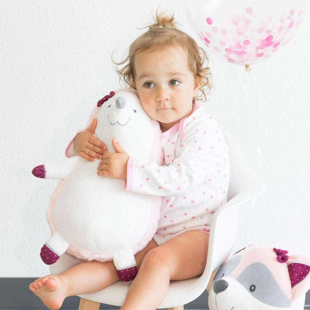 Grande peluche rose