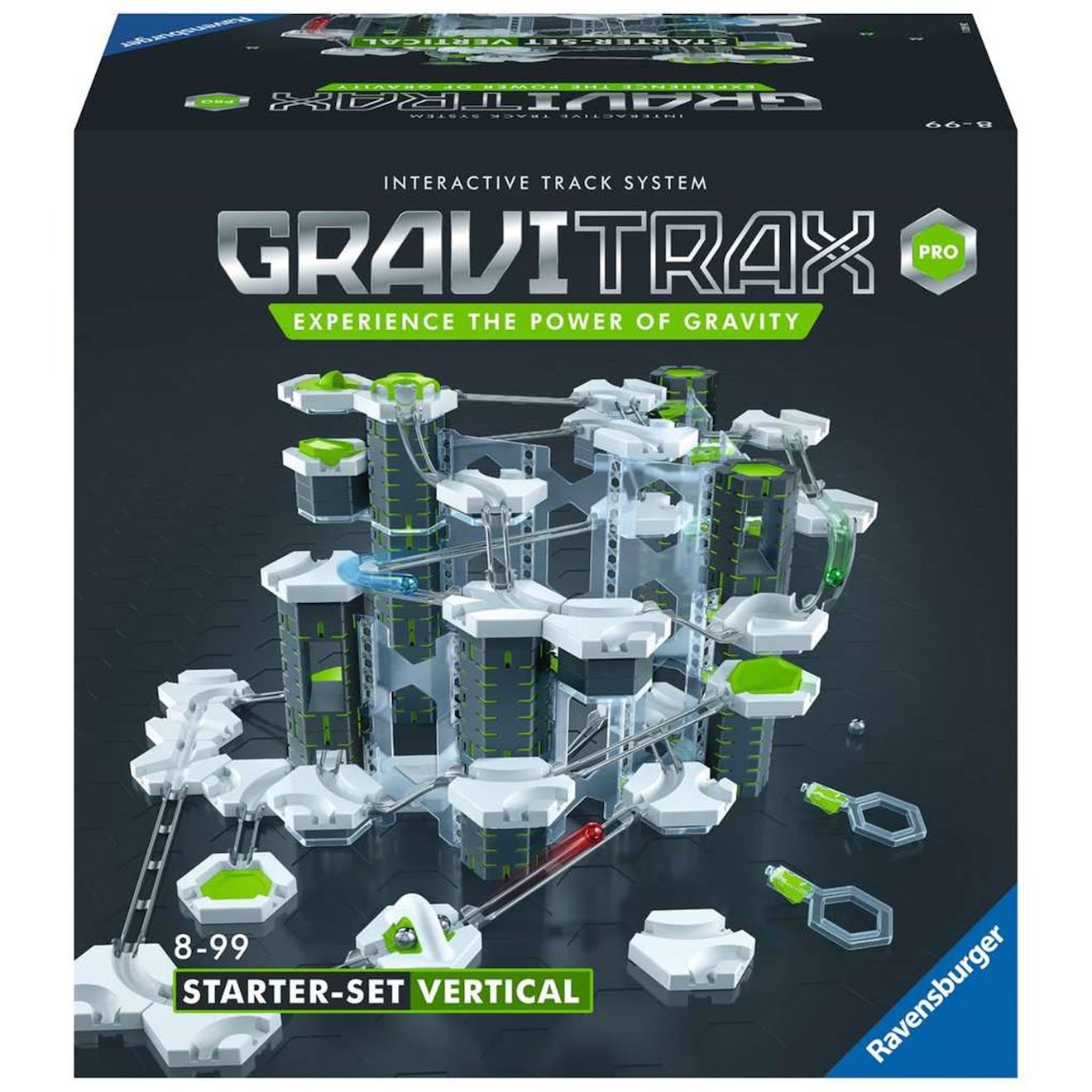 Gravitax pro - kit de démarrage vertical circuits à billes multicolore