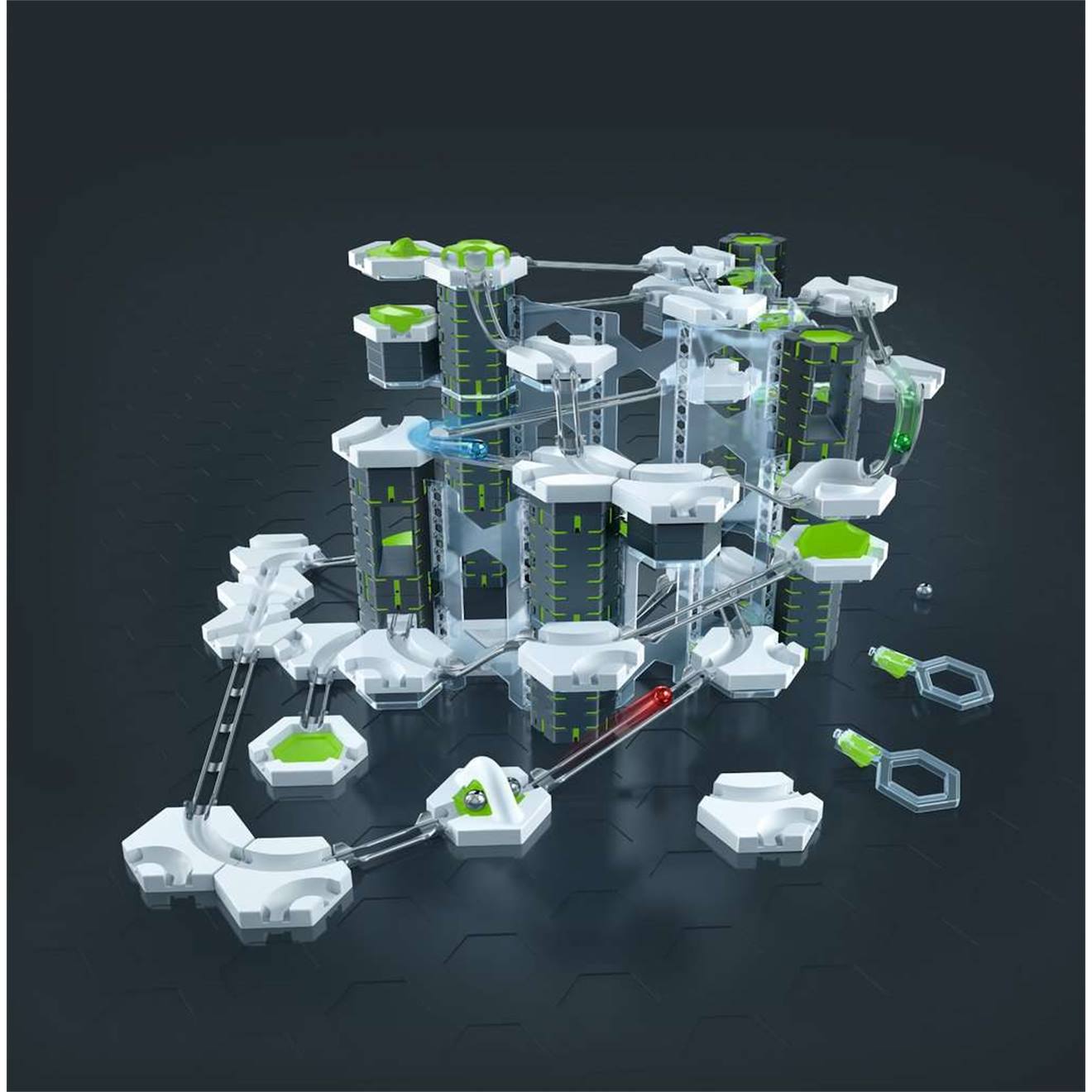 Gravitax pro - kit de démarrage vertical circuits à billes multicolore