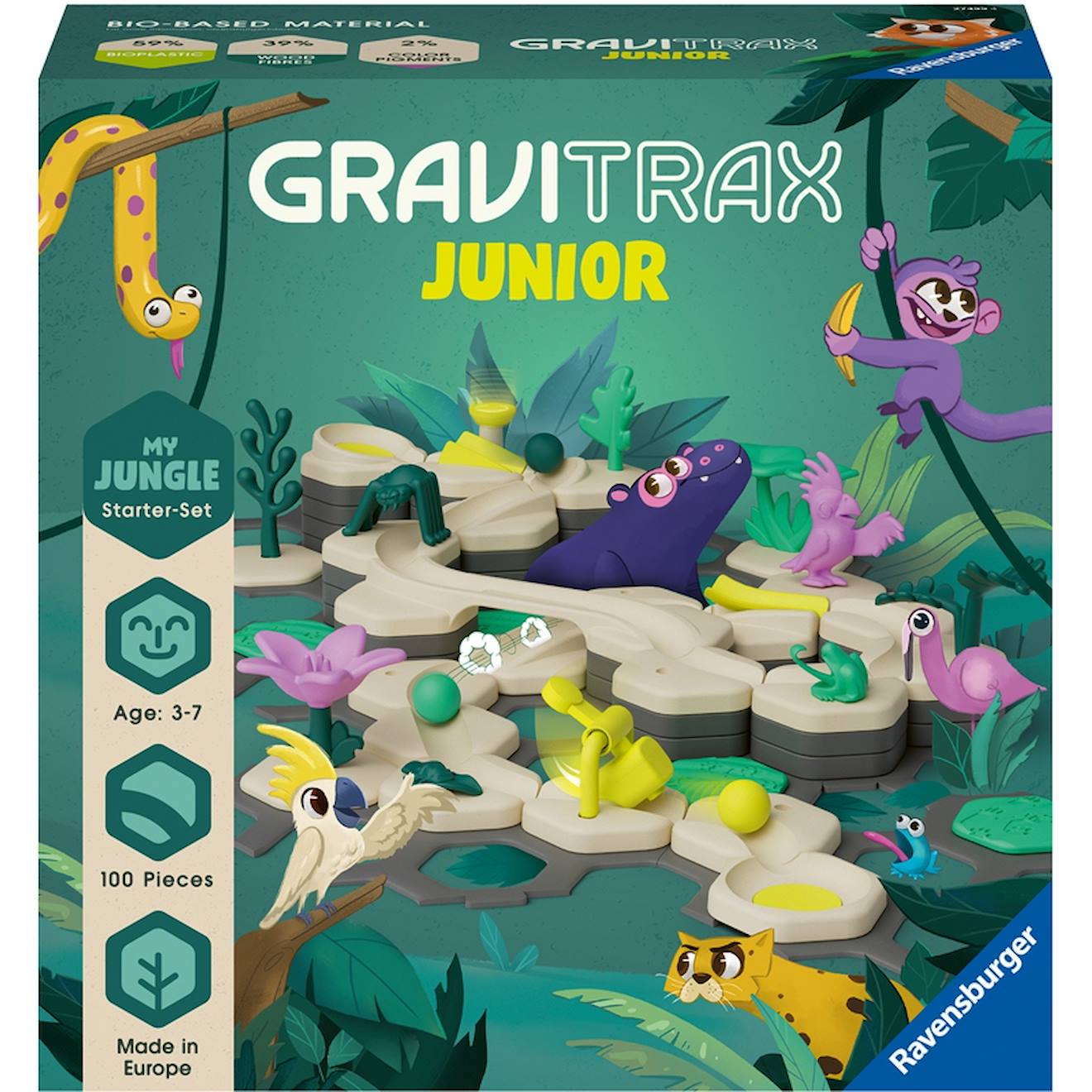 Gravitrax junior set de la jungle multicolore