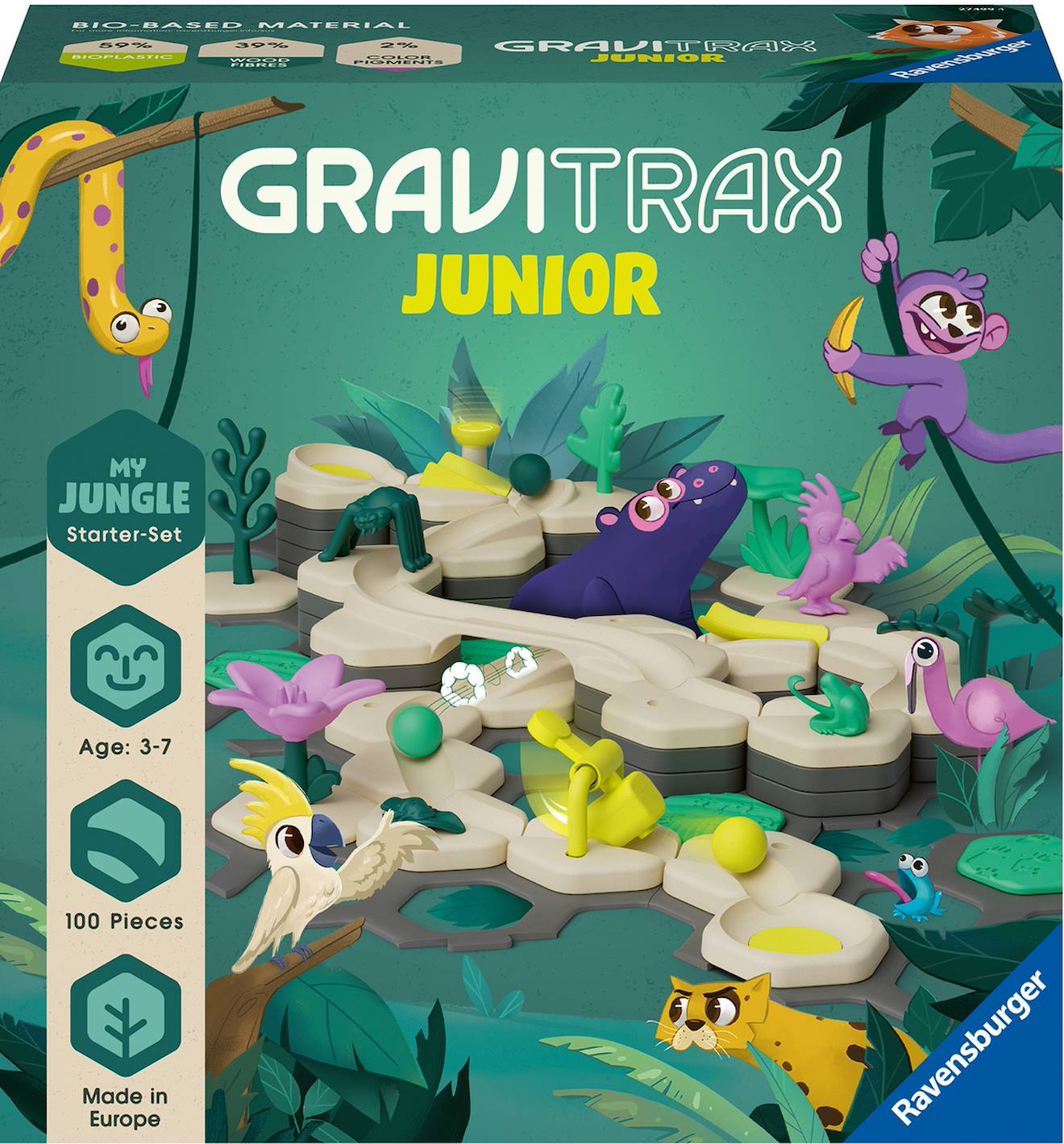 Gravitrax junior set de la jungle multicolore