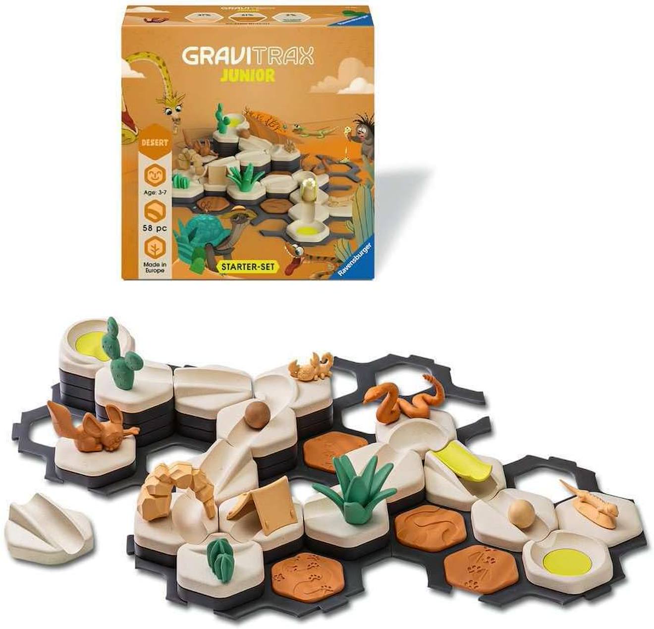 Gravitrax junior starter set - désert orange