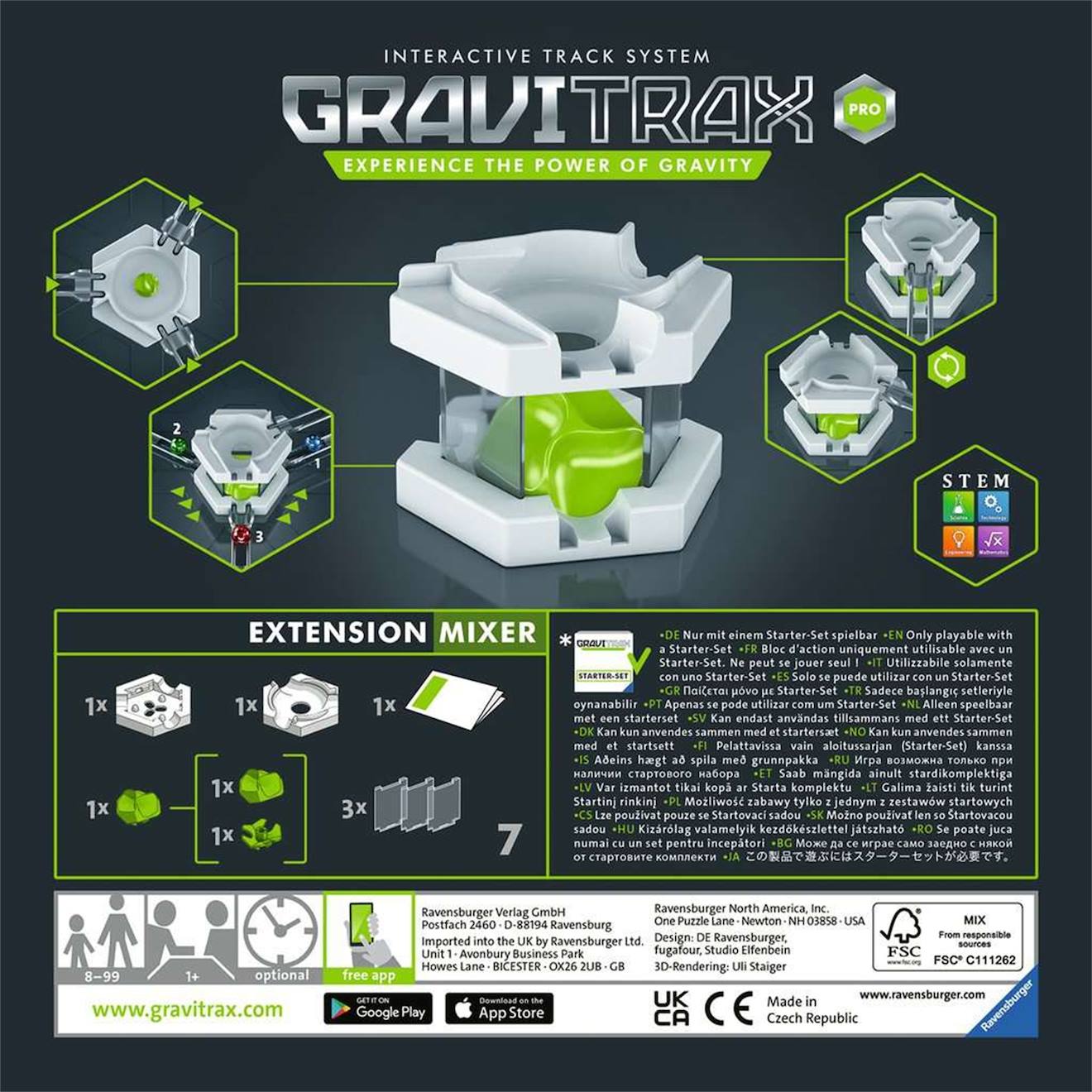 Gravitrax pro mélangeur multicolore