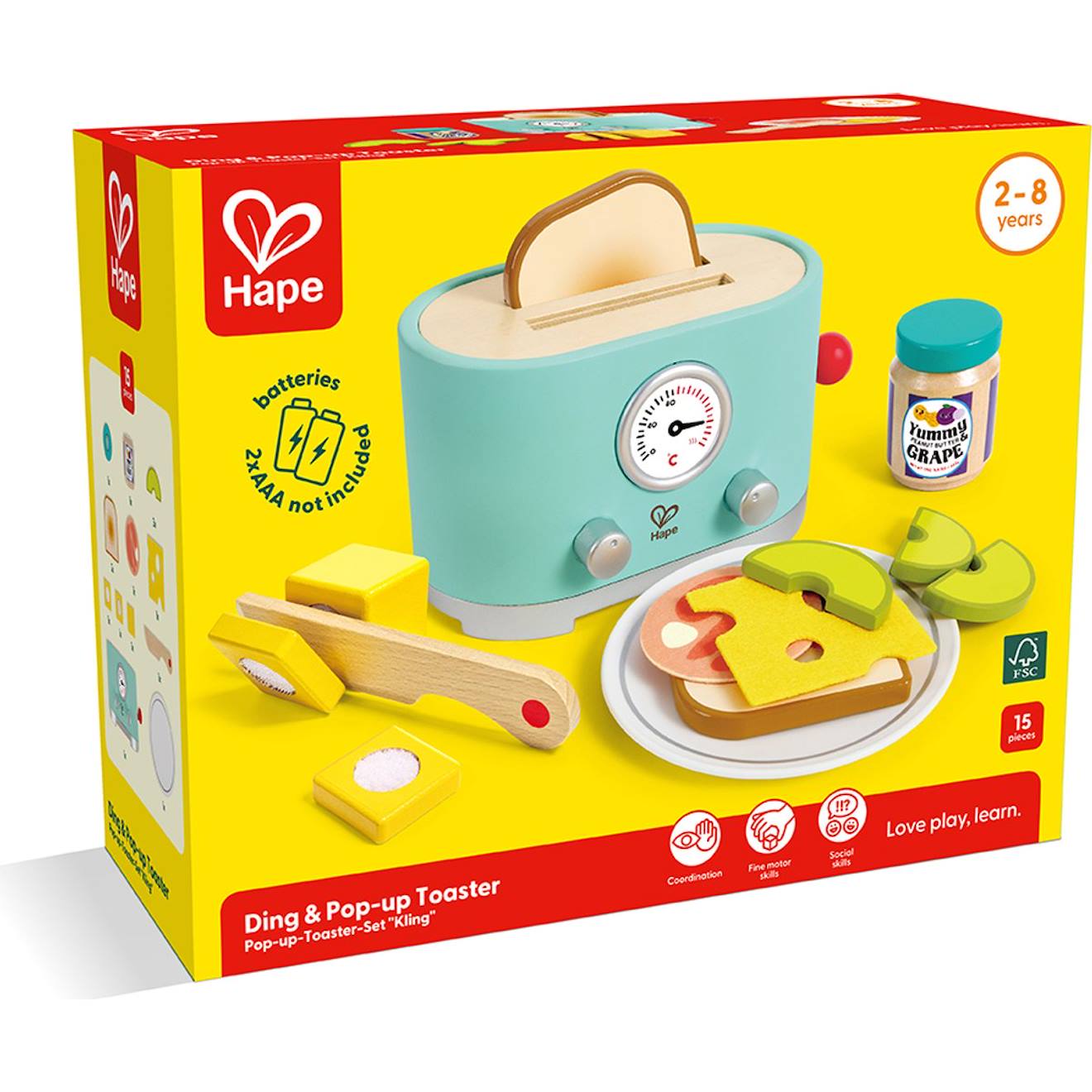 Grille-pain interactif multicolore