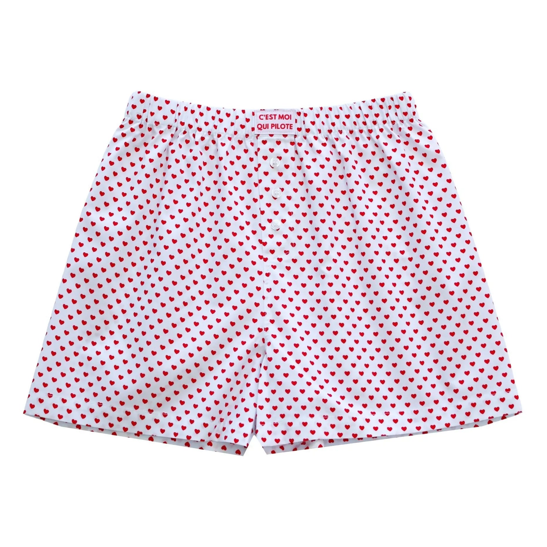 Caleçon Cœurs - Le caleçon unisexe le plus mignon - C'est moi qui pilote