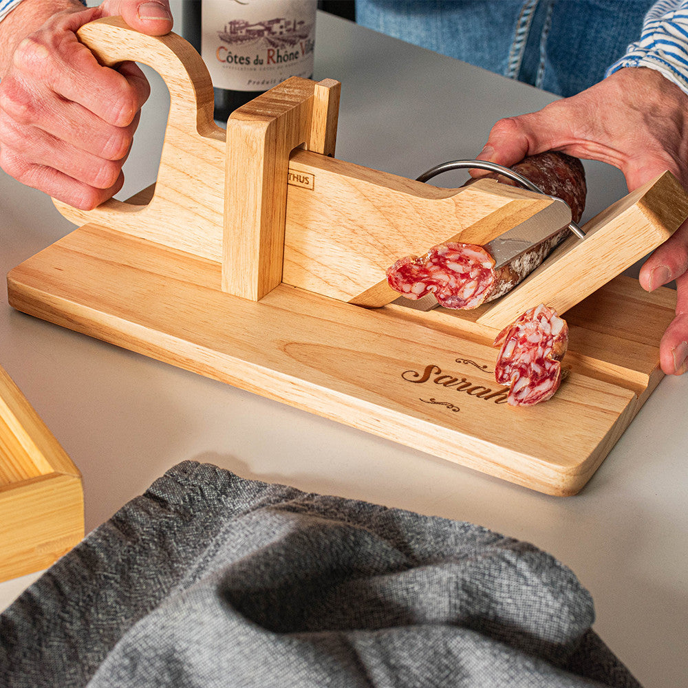 Guillotine à Saucisson Prénom à Personnaliser - Guillotine à Saucisson