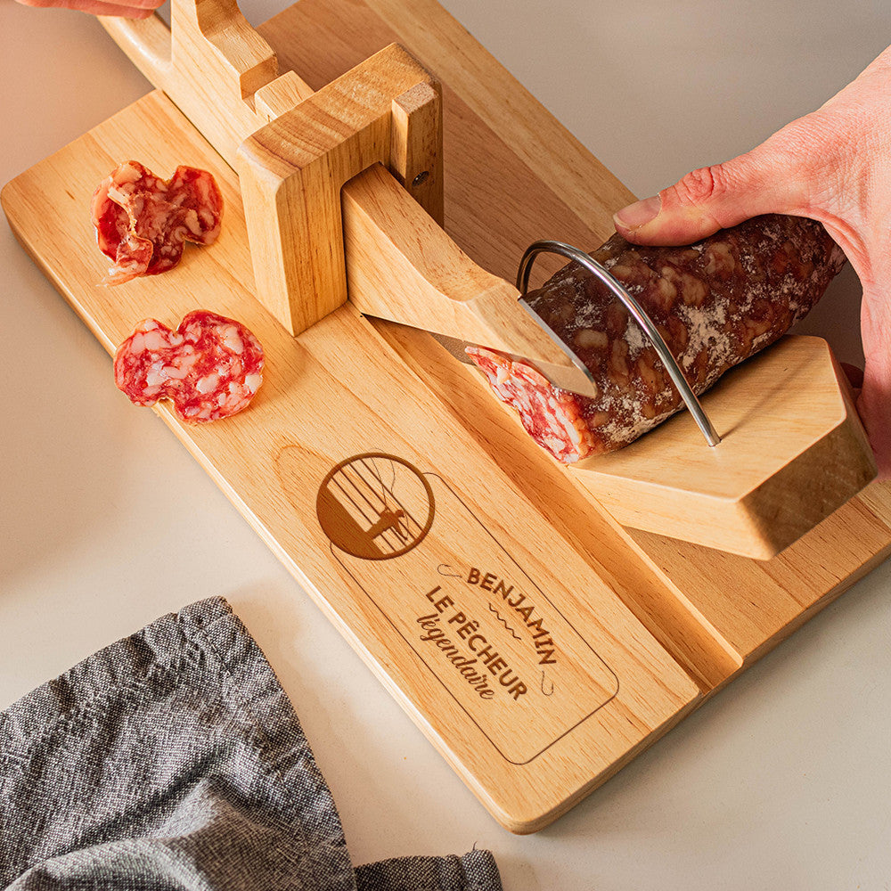 Guillotine à Saucisson Pêcheur à Personnaliser - Guillotine à Saucisson