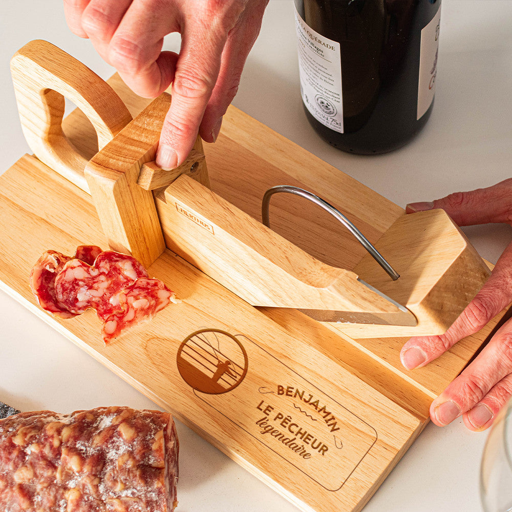 Guillotine à Saucisson Pêcheur à Personnaliser - Guillotine à Saucisson